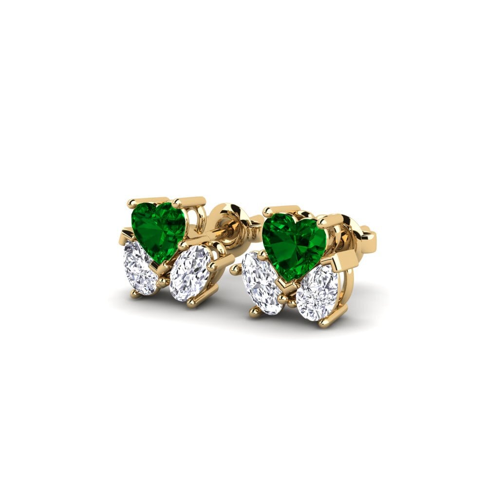 Zircônia Verde Brincos Feminino Sorbonne