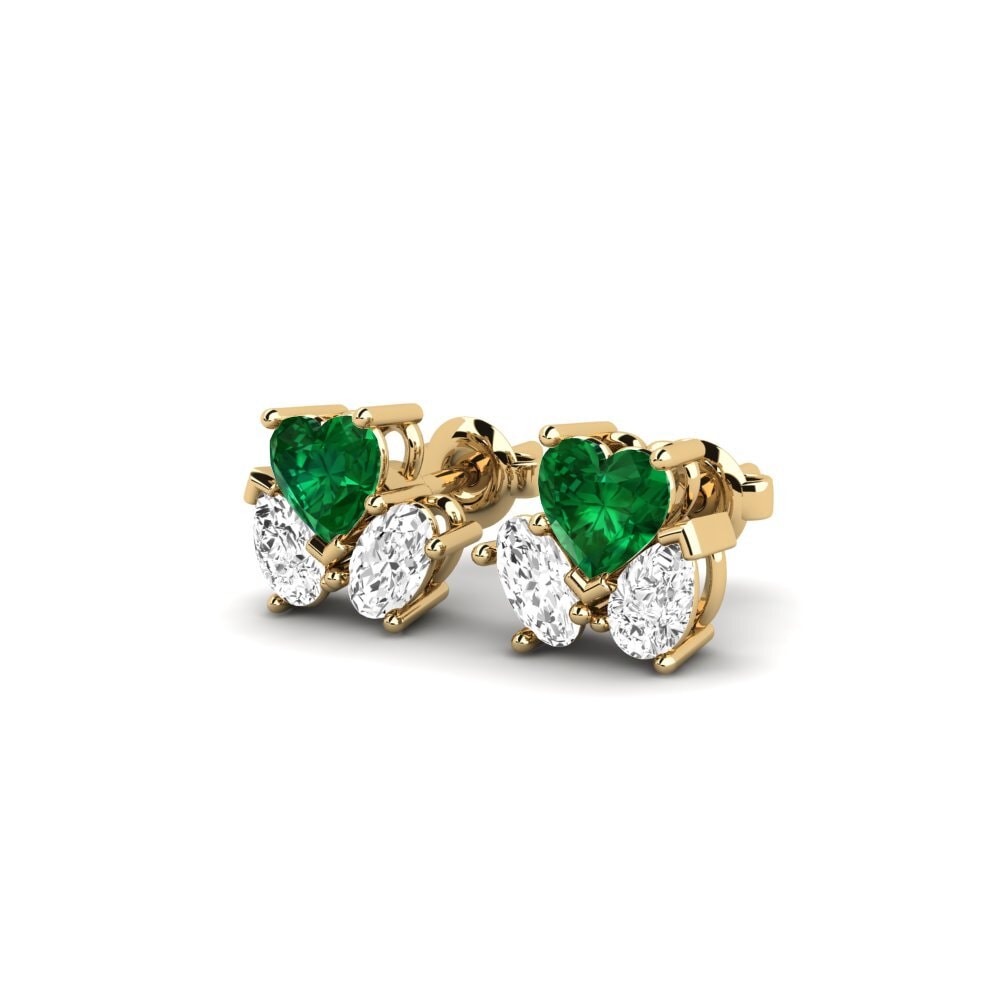 Emerald (Lab Created) Women's Earring Sorbonne