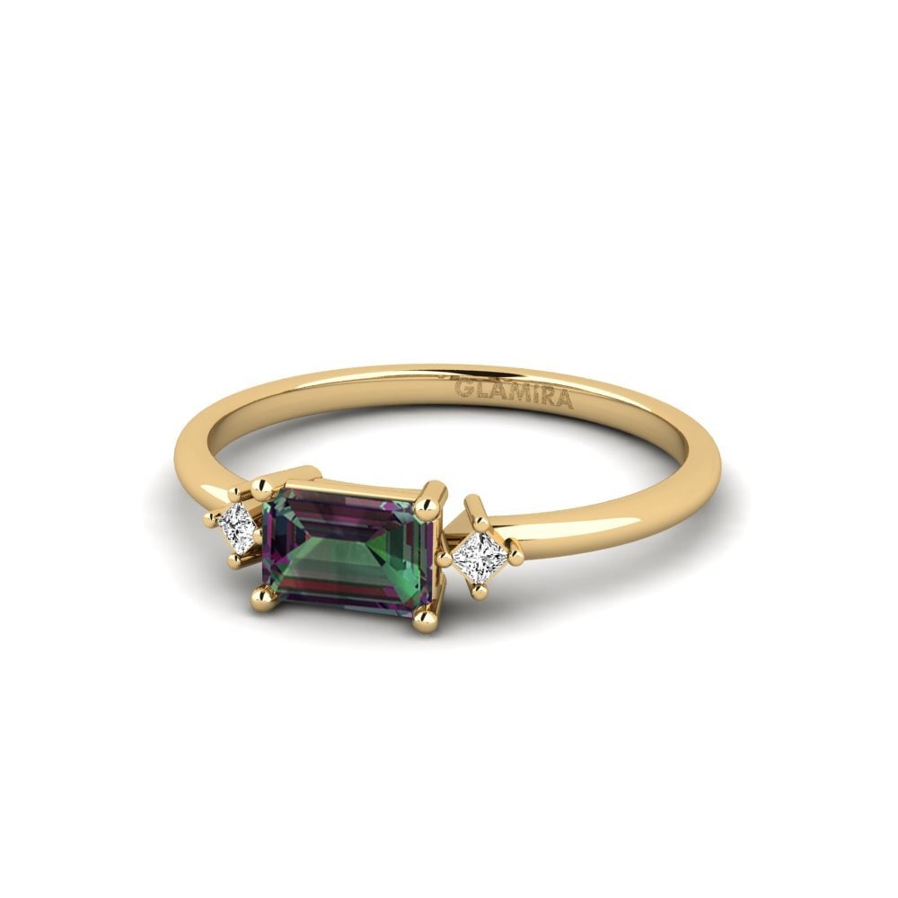 Topacio Místico Anillo Talas