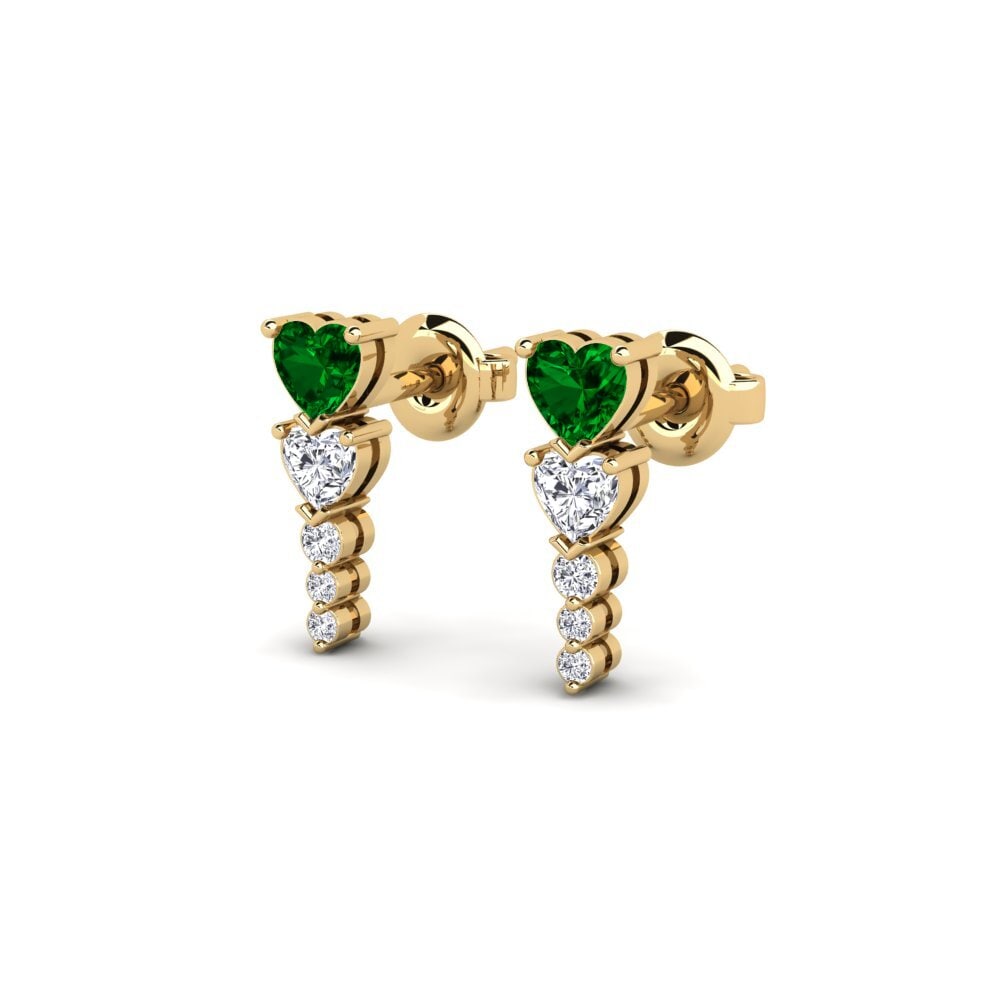 Zircônia Verde Brincos Feminino Vinsanta
