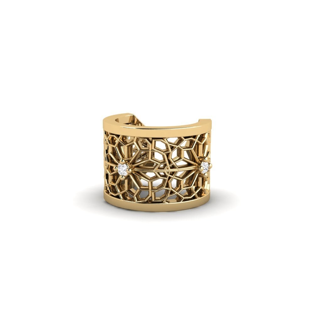 Saphir Blanc Boucle d'oreille femme Asagao