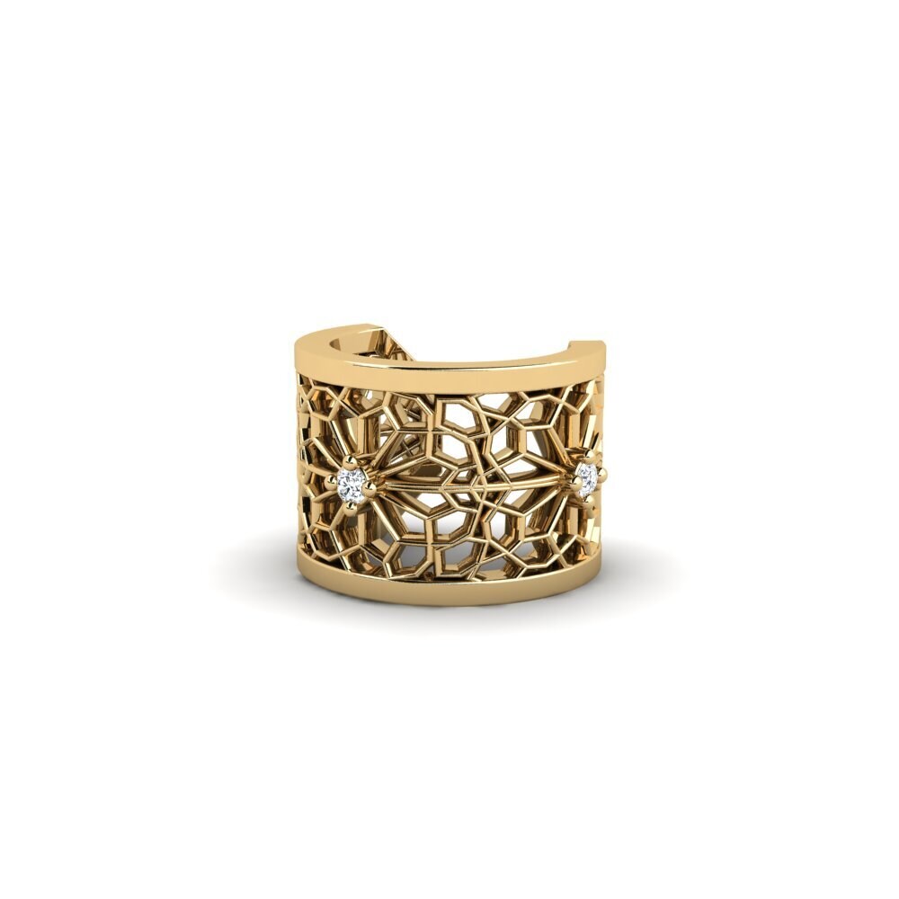 diamond-zirconia Women's ต่างหู Asagao