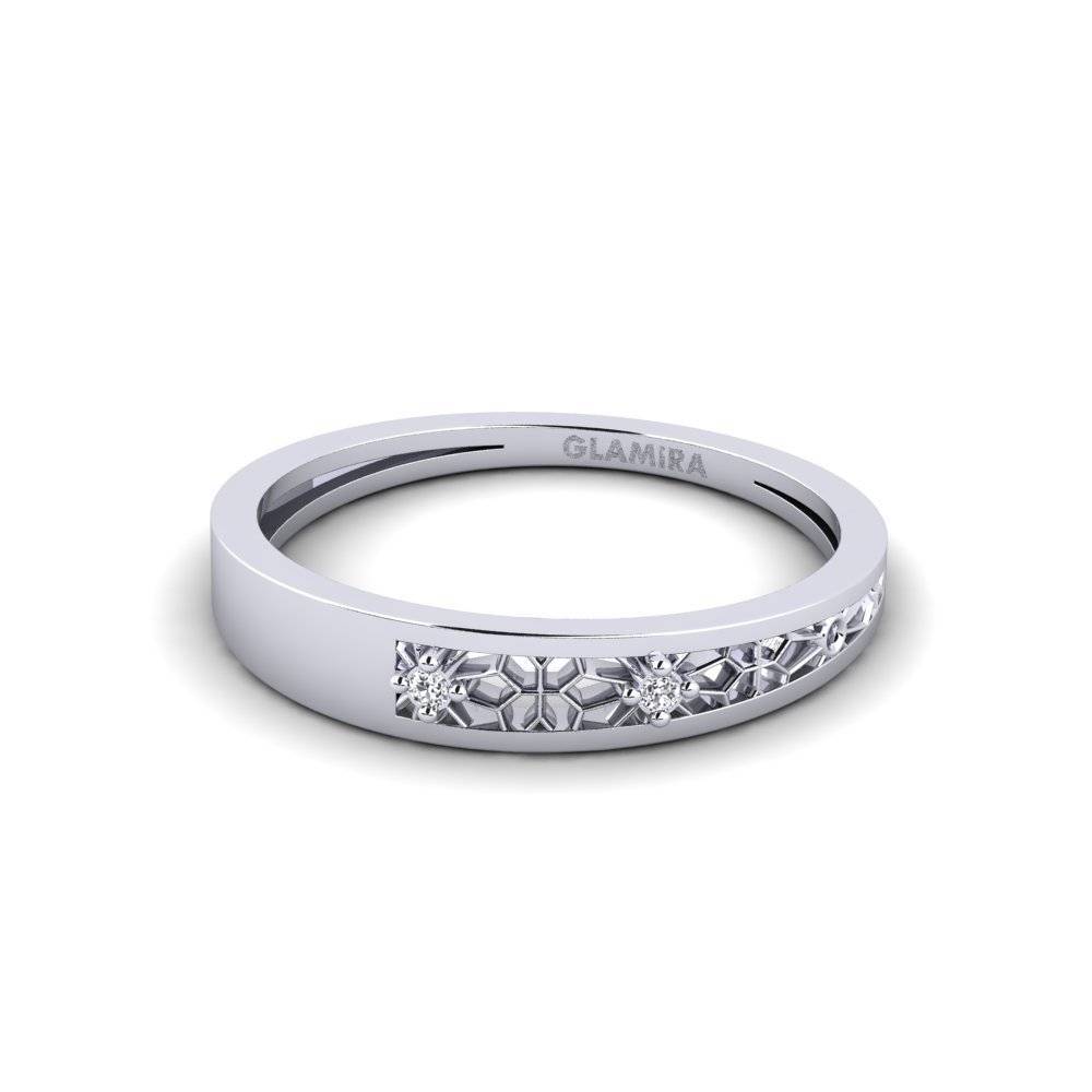 14k White Gold Ring Azumaya