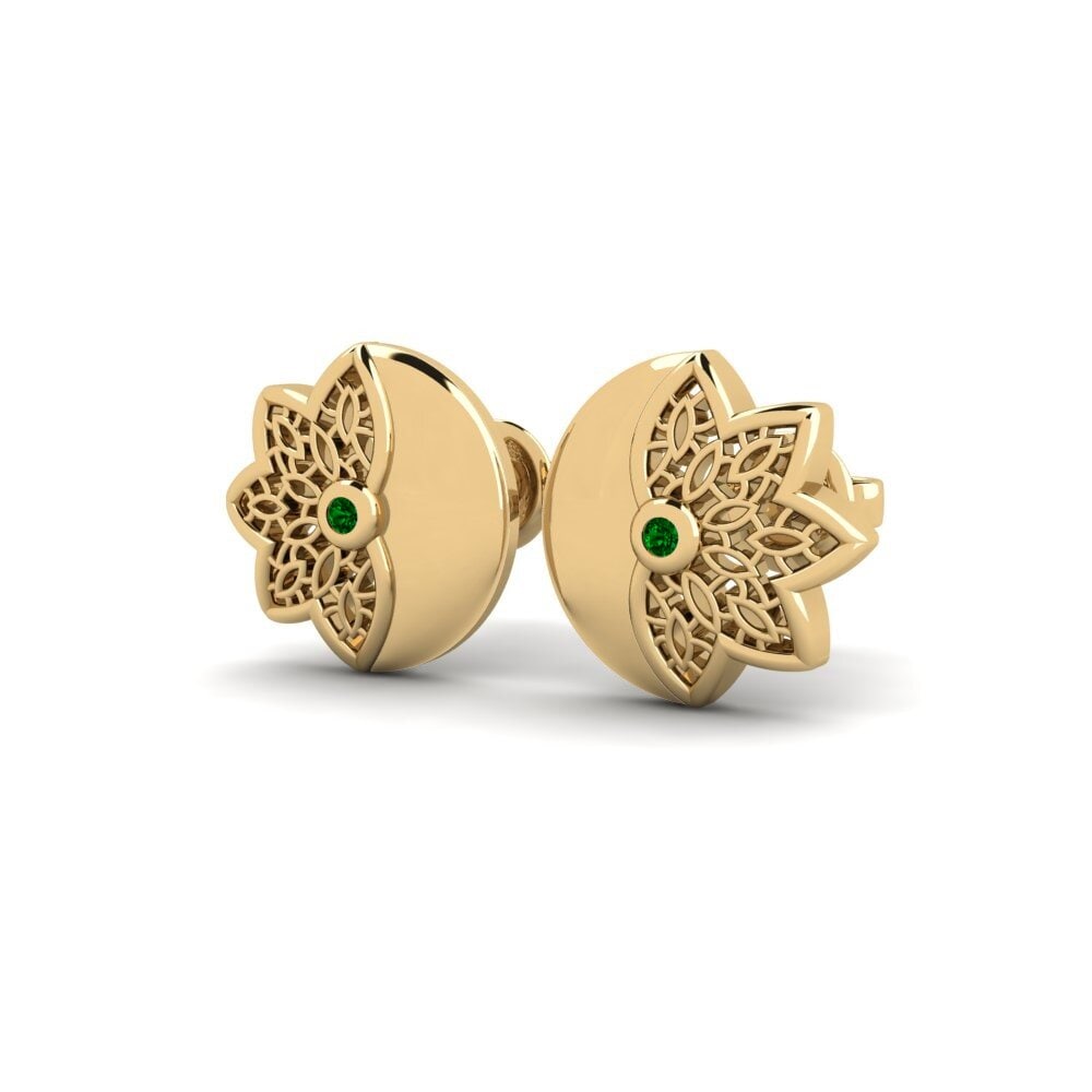 Zircônia Verde Brincos Feminino Bellmansgatan