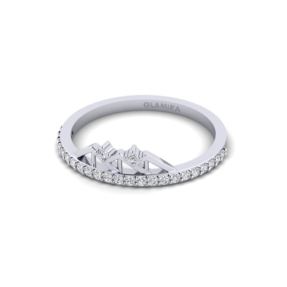 14k White Gold Ring Chimoza