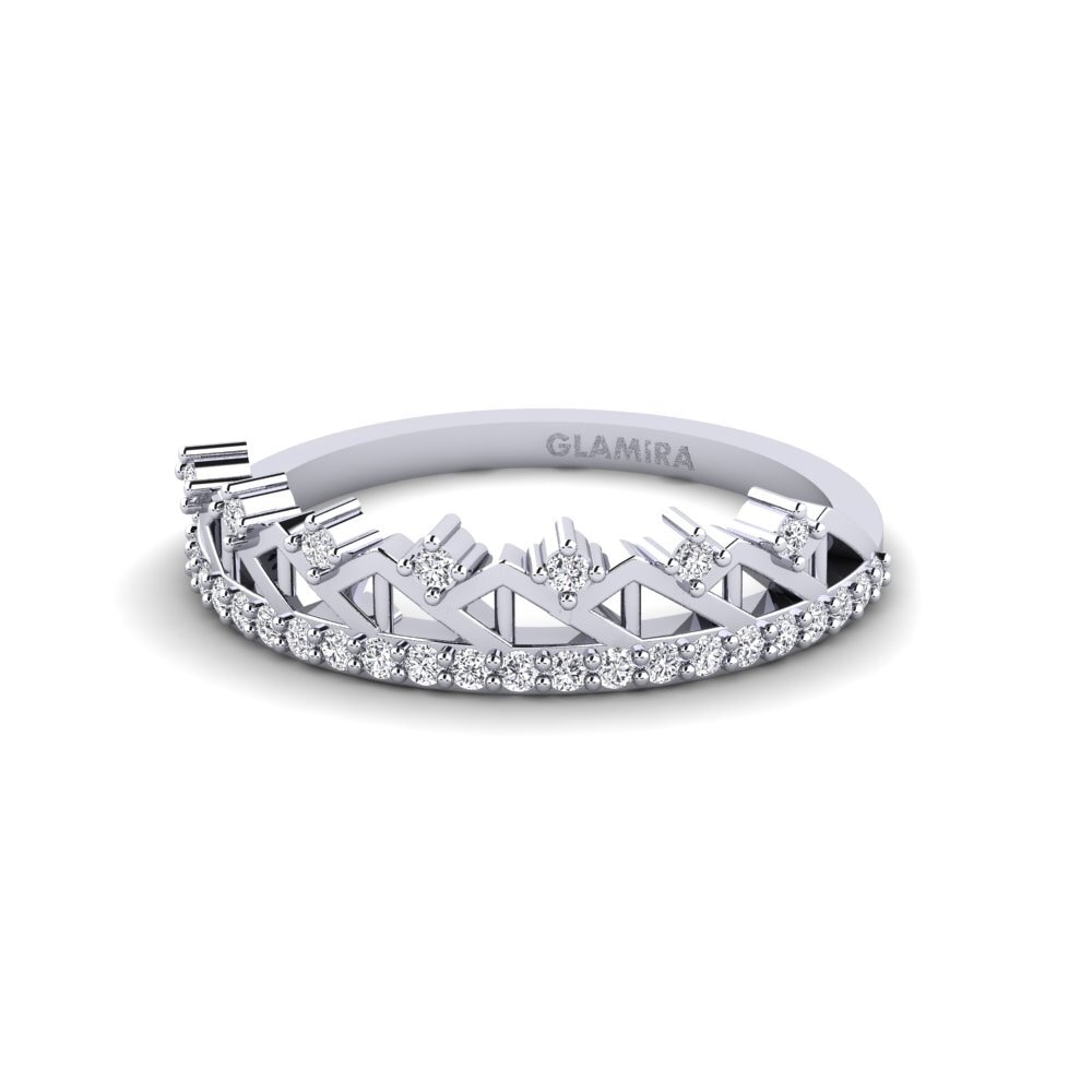 14k White Gold Ring Contoh