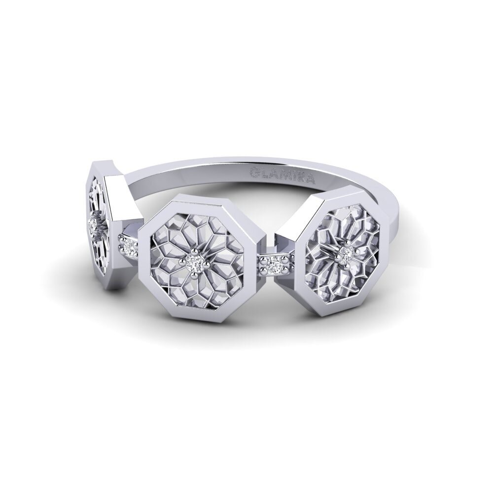 14k White Gold Ring Hachimantai