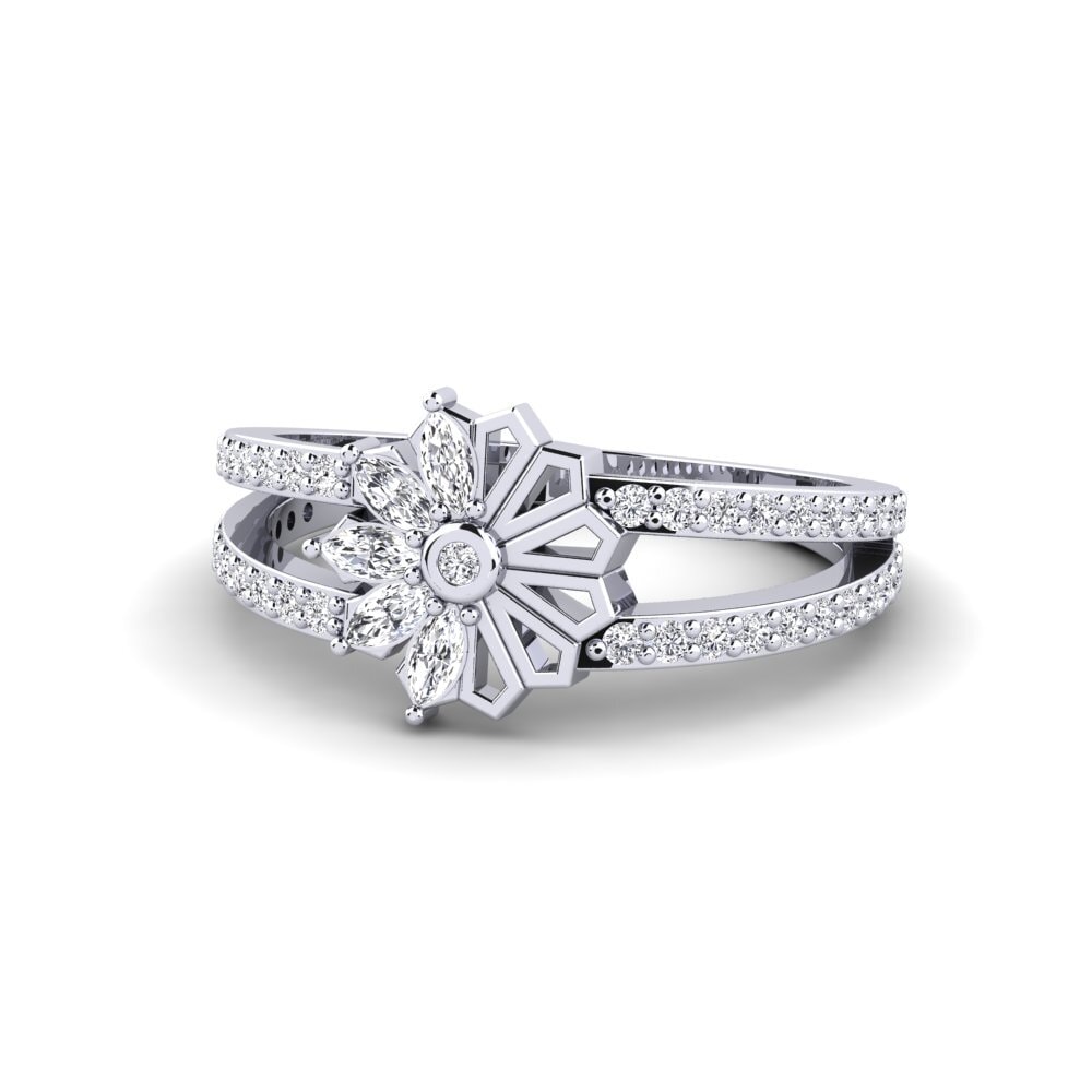 14k White Gold Ring Hayachine
