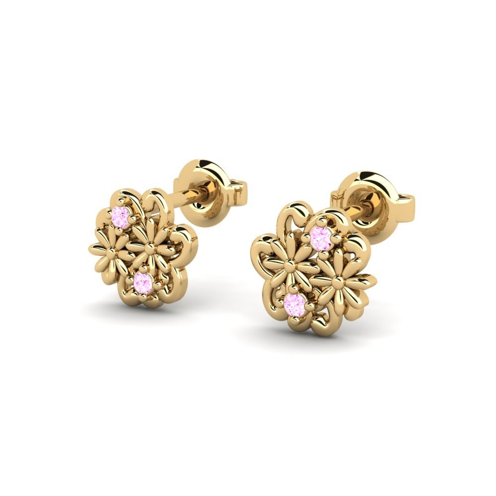 Safira Rosa Brincos Feminino Jarlsgatan
