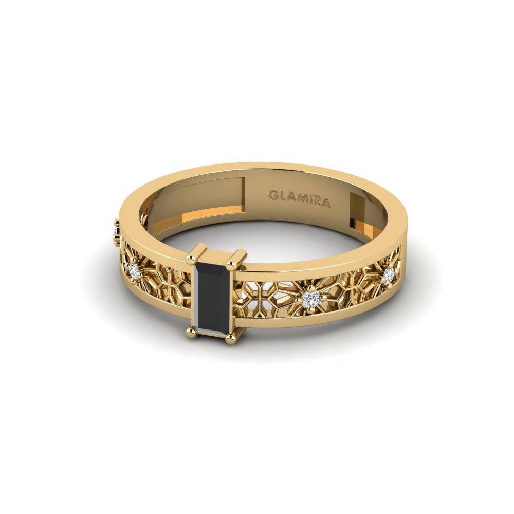 Zafiro negro Anillo Kenrokuen