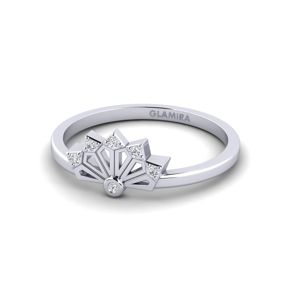 14k White Gold Ring Komagatake