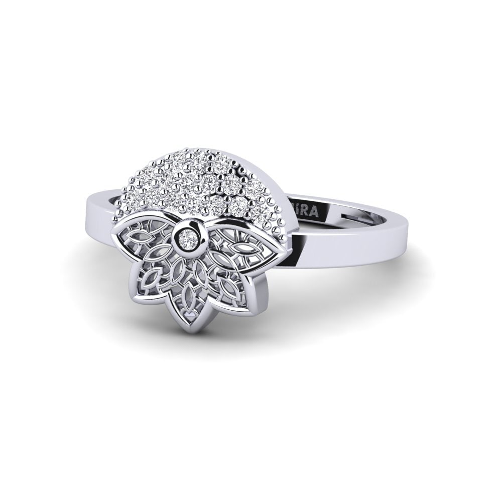 14k White Gold Ring Kommendors