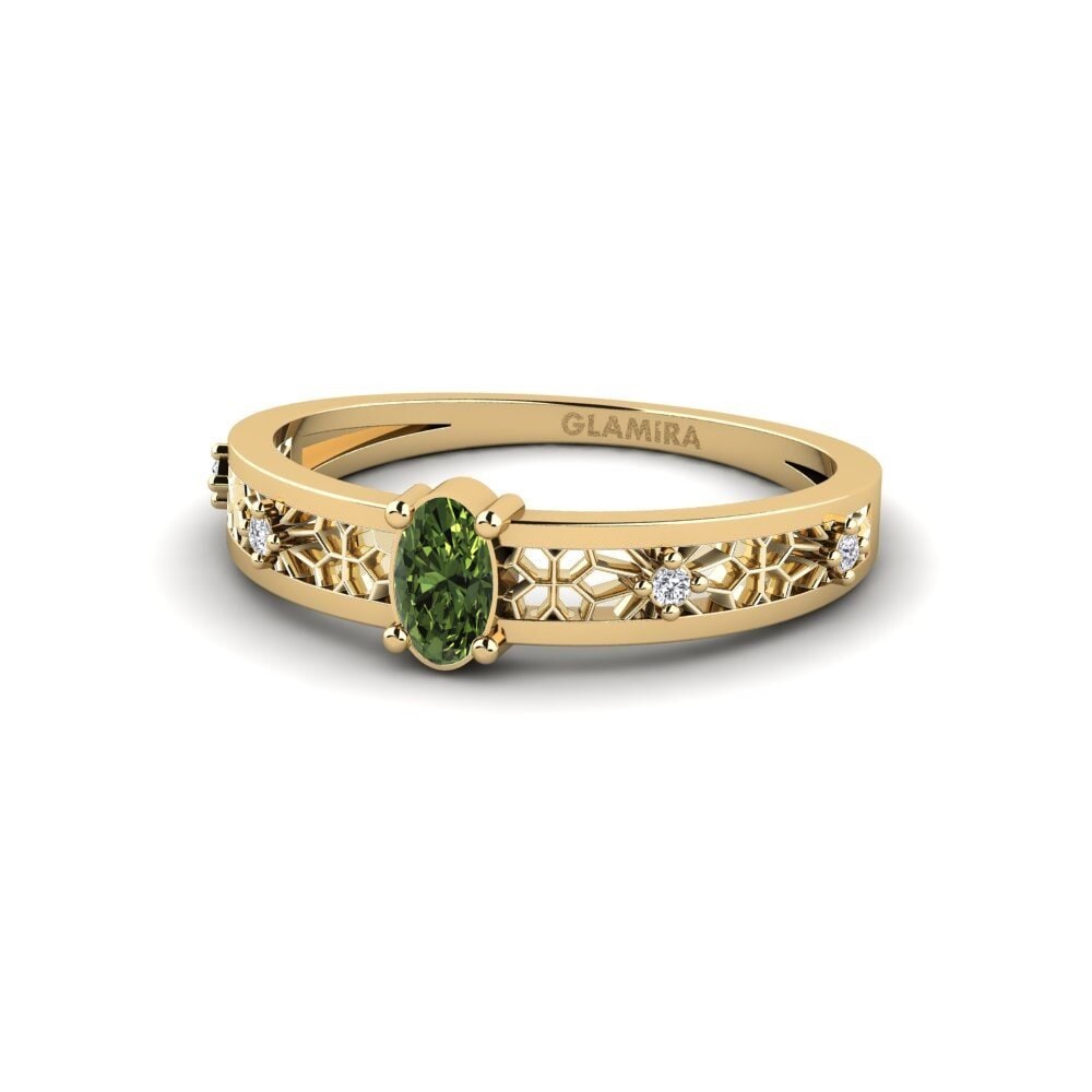 Green Sapphire Ring Kumotori