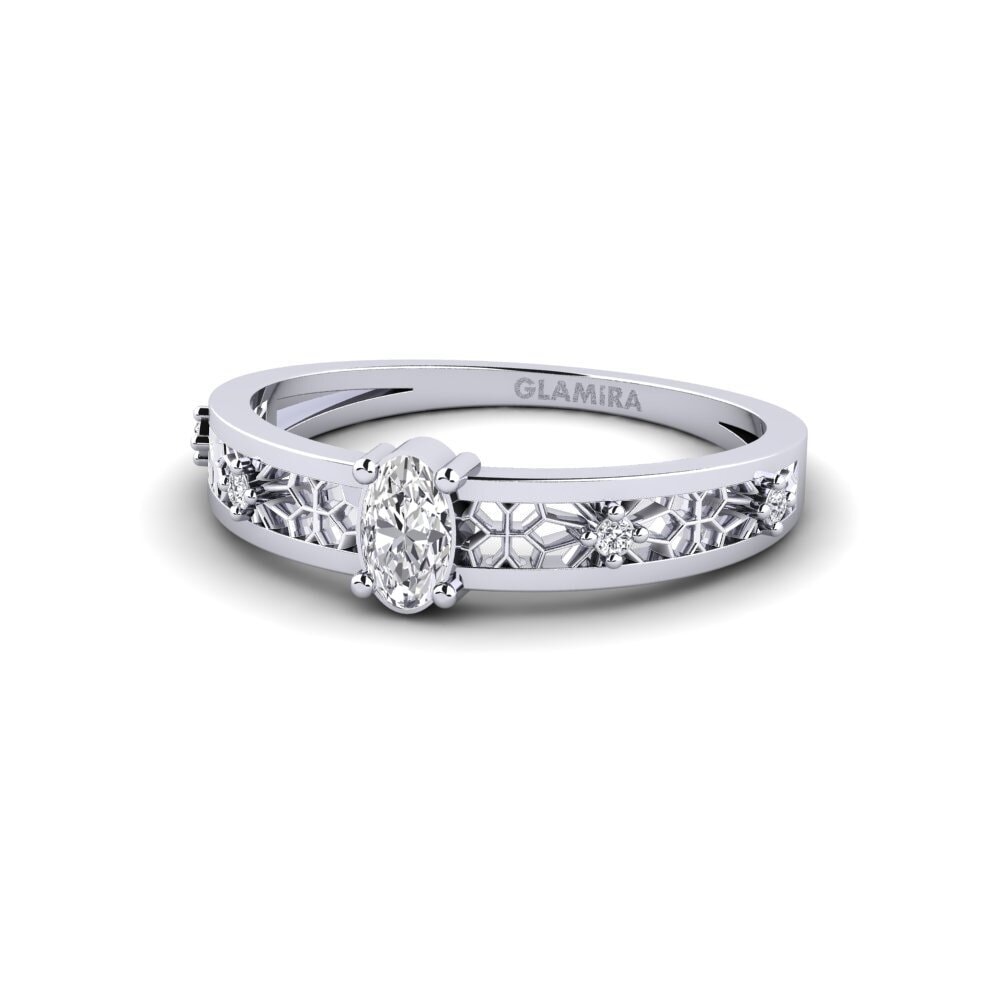 14k White Gold Ring Kumotori