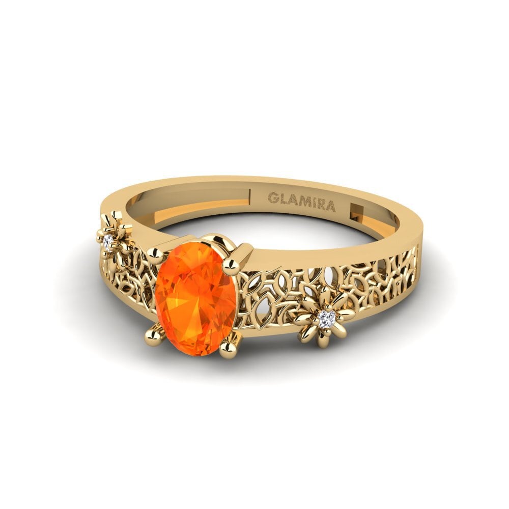 Orange Sapphire Ring Langholms