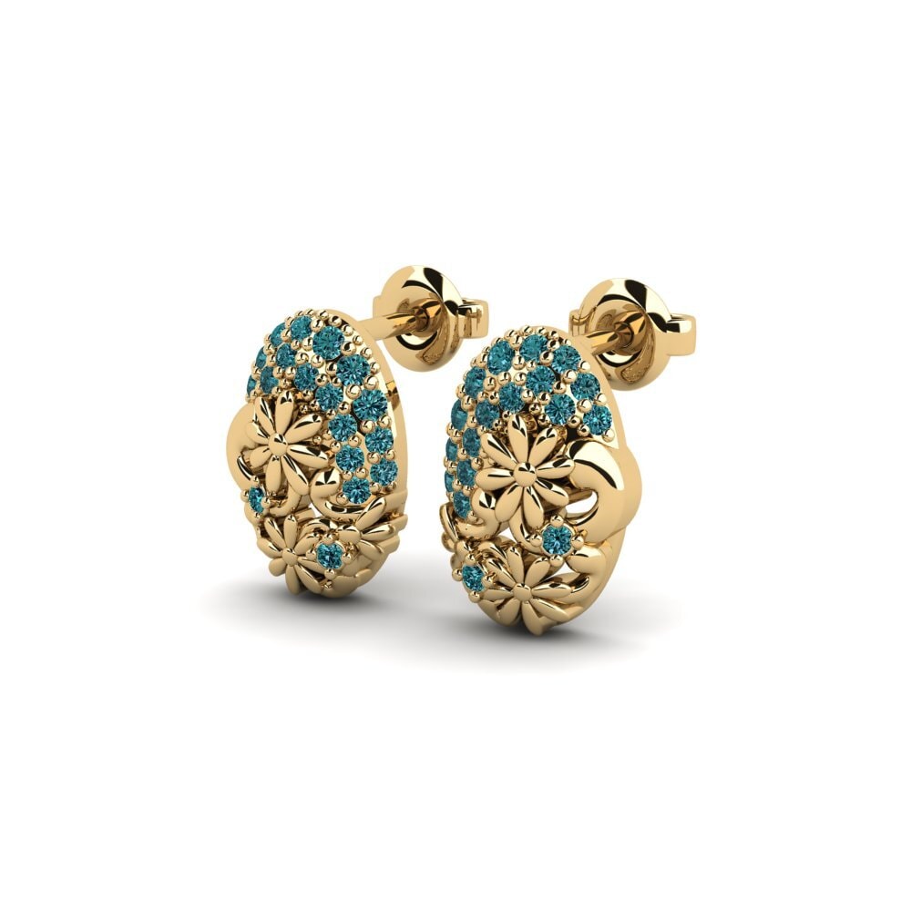 Diamante Azul Pendiente de mujer Lindhagens
