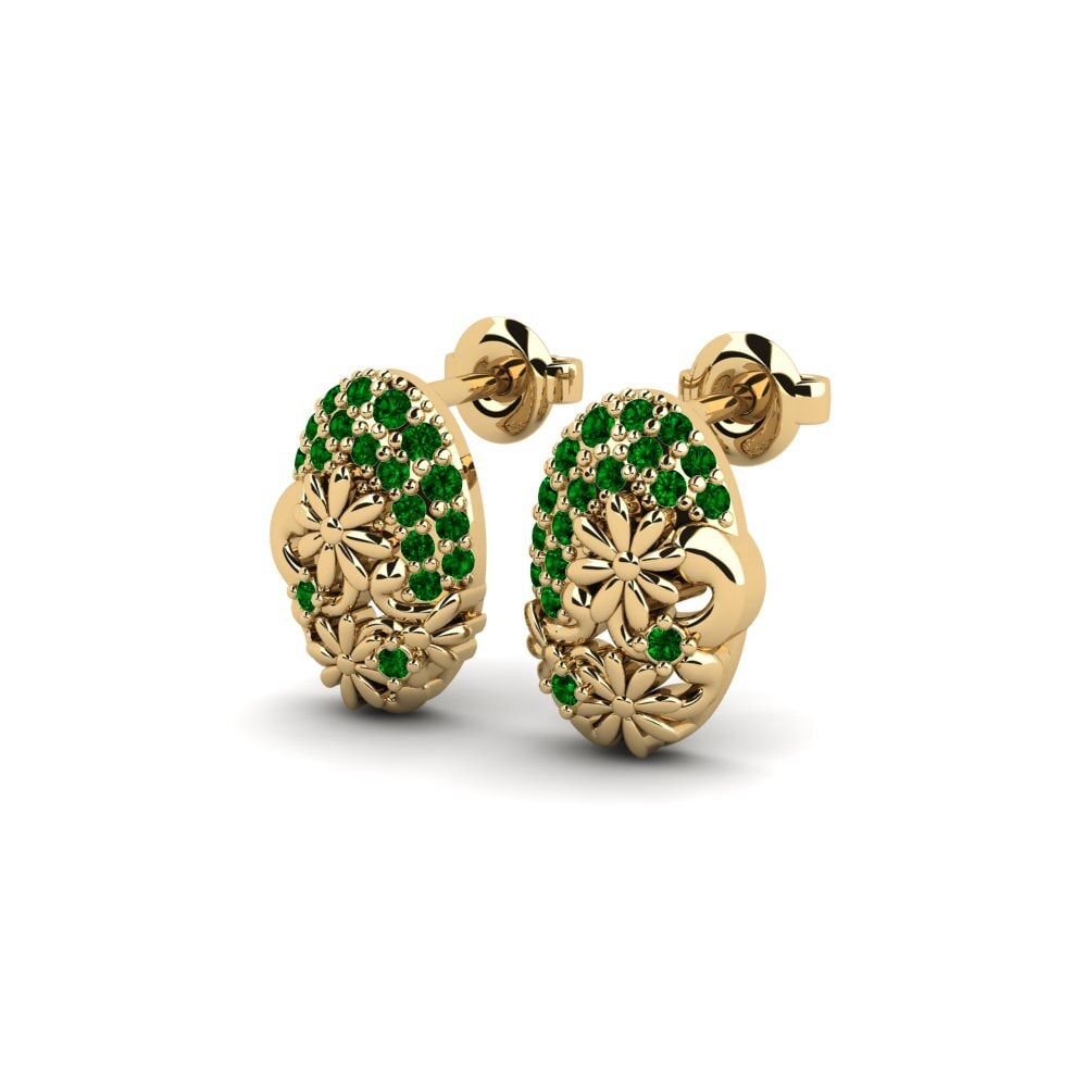 Zircônia Verde Brincos Feminino Lindhagens