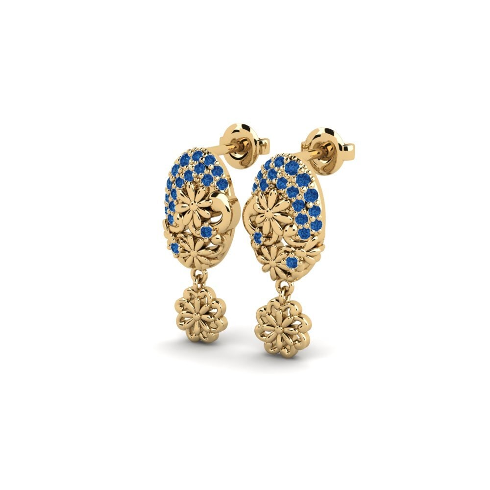 sapphire-zirconia Women's ต่างหู Malmskillnads