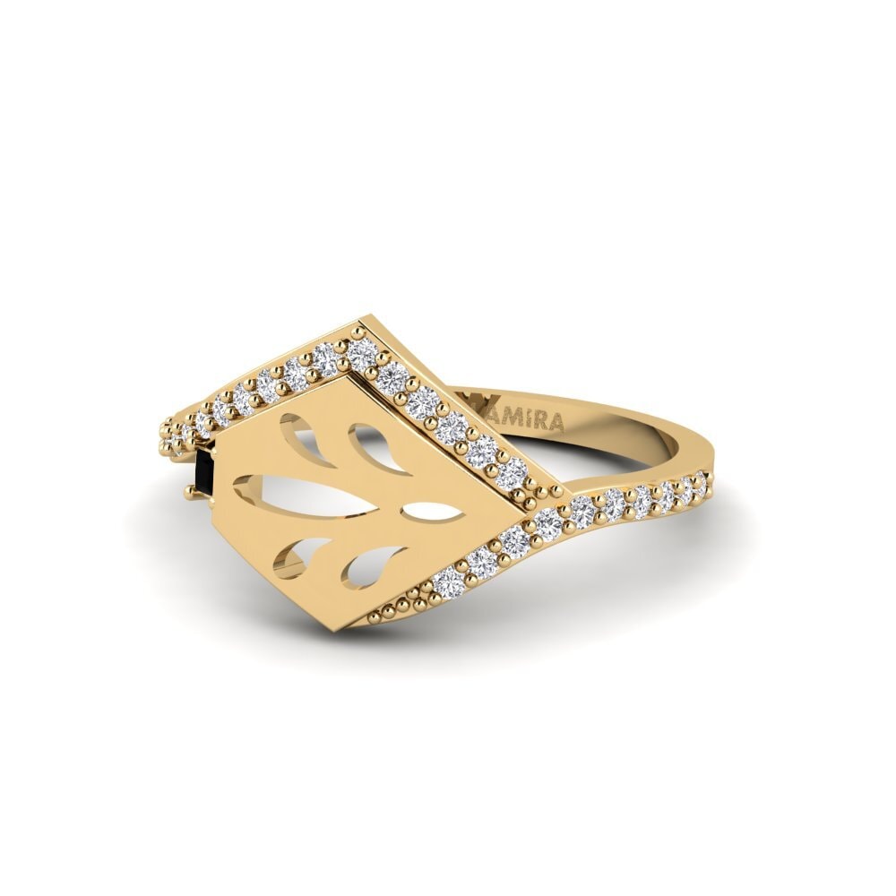 Zafiro negro Anillo Mamotong