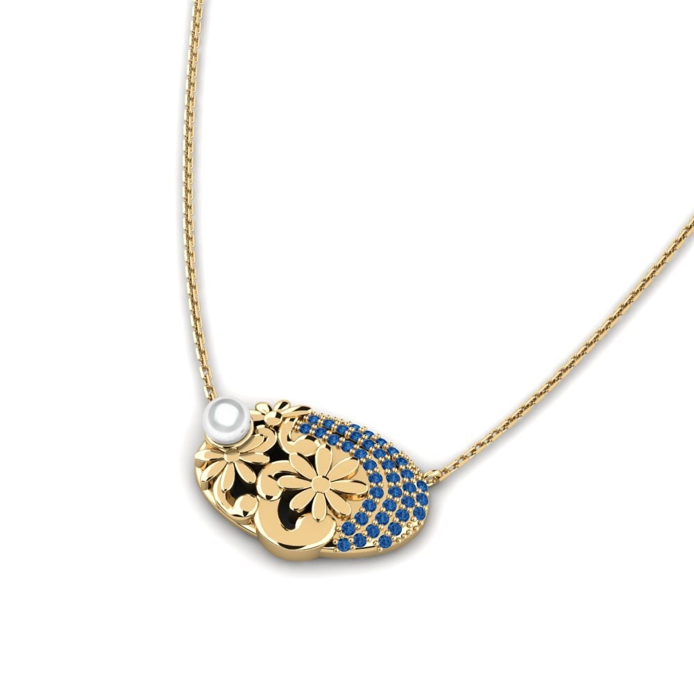 Dark Blue Zirconia Women's Necklace Norr