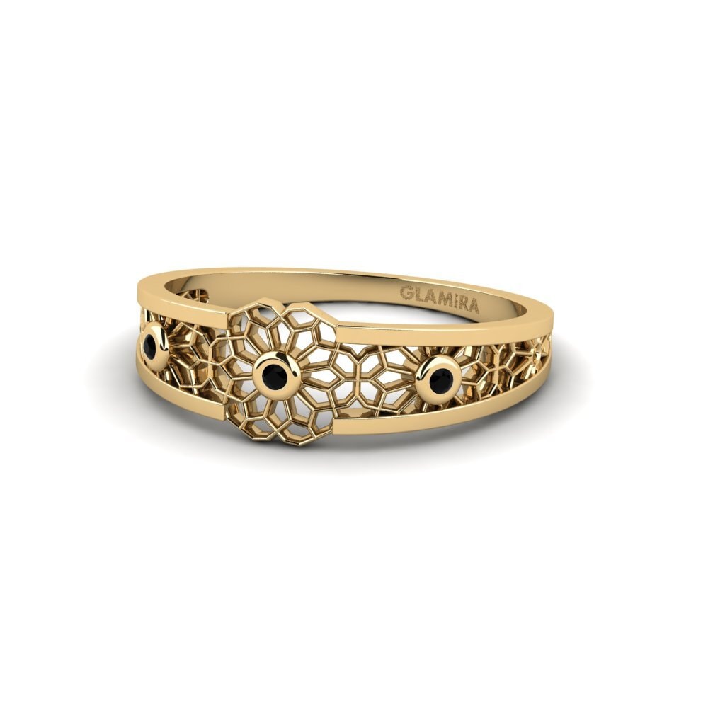 Zafiro negro Anillo Sasebo