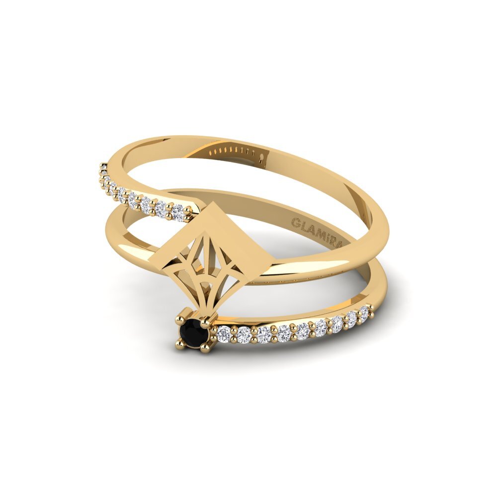 Zafiro negro Anillo Sasekile