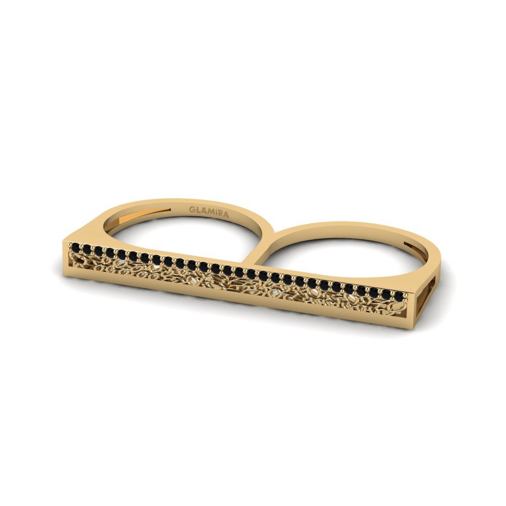 Zafiro negro Anillo Soders
