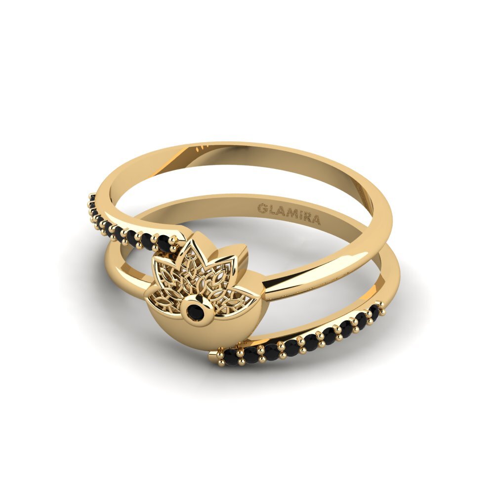 Zafiro negro Anillo Sturegatan