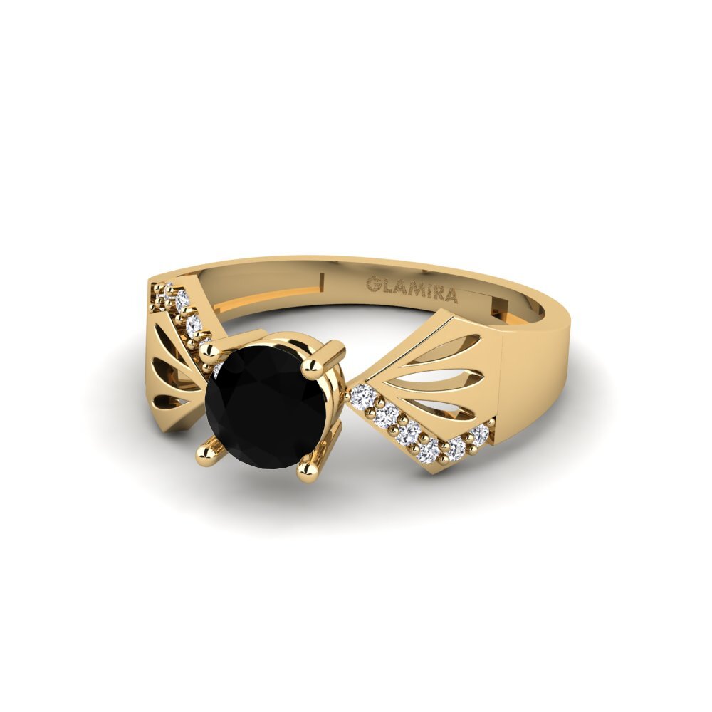 Zafiro negro Anillo Tagutu