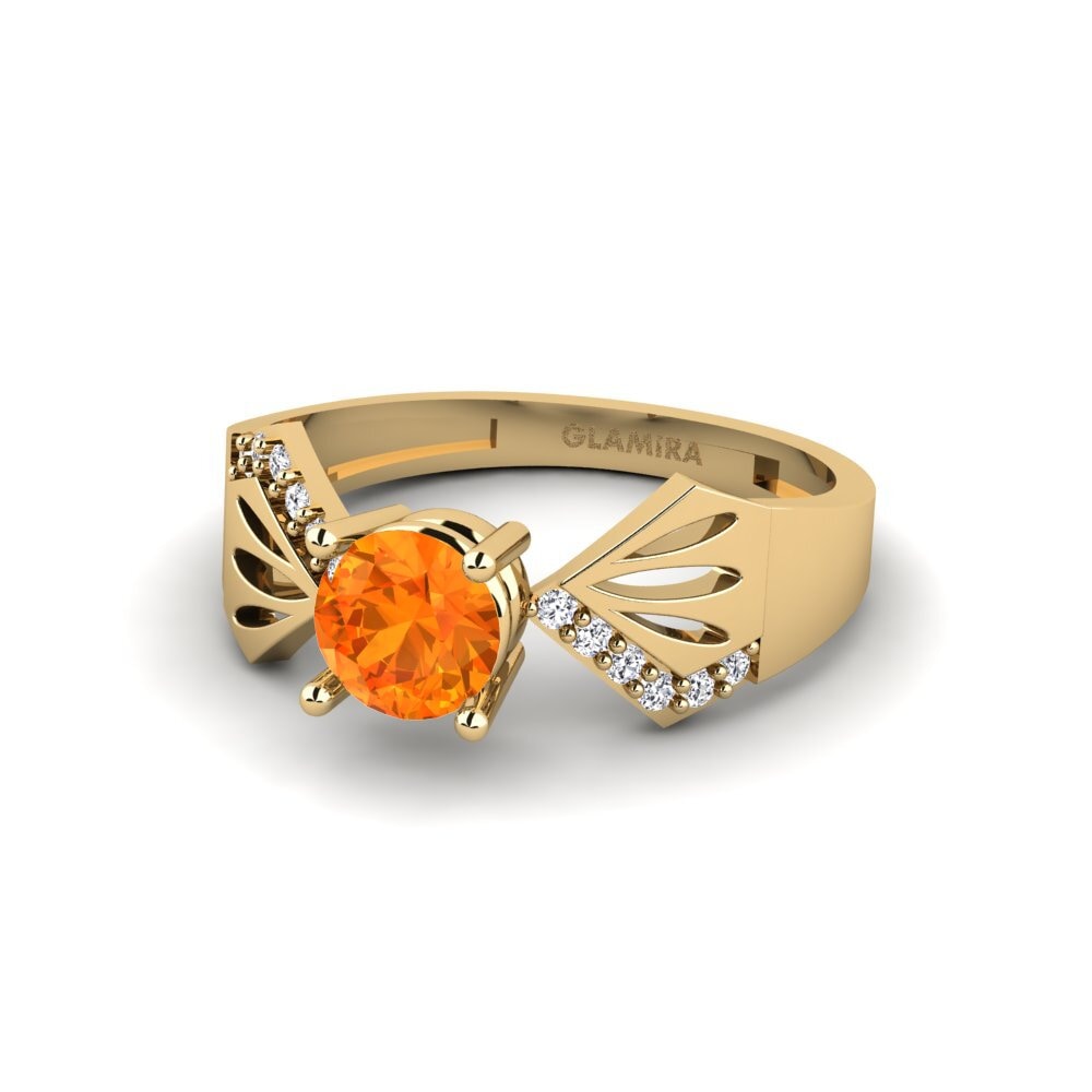 Orange Sapphire Ring Tagutu