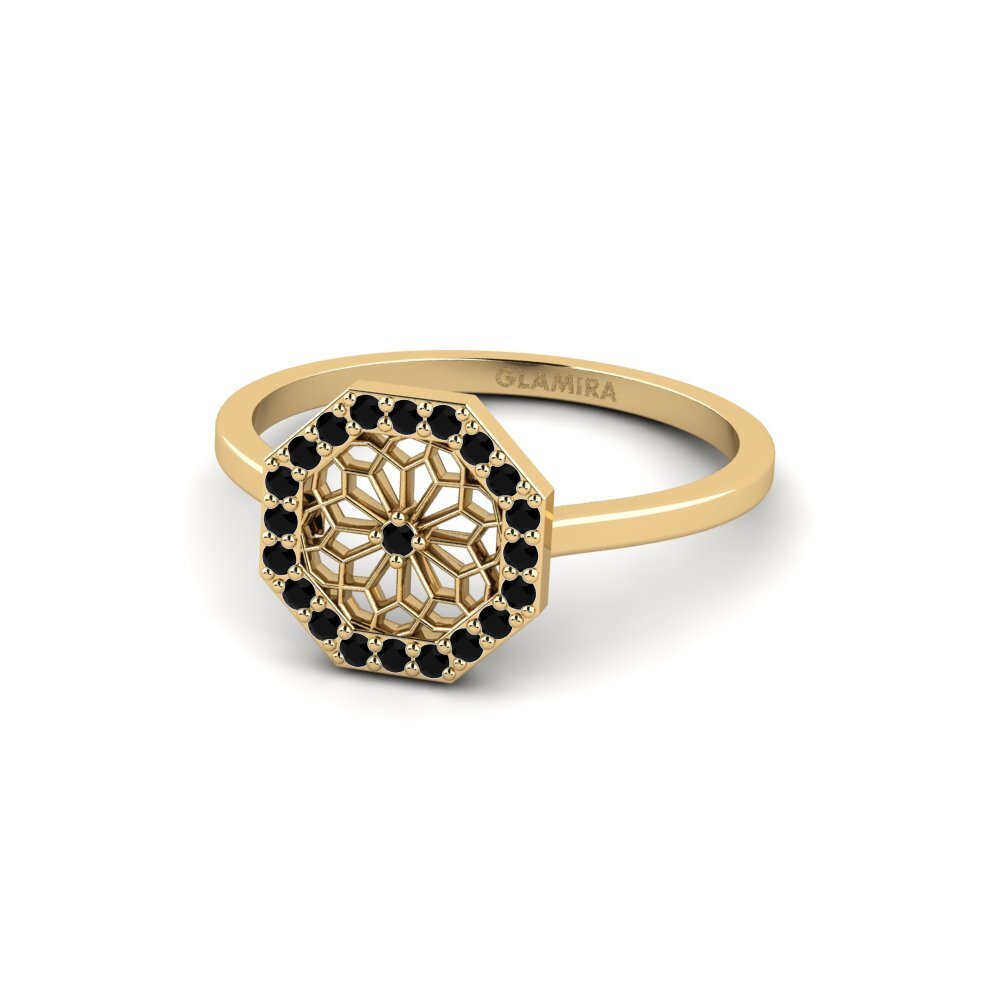 Zafiro negro Anillo Tomuraushi