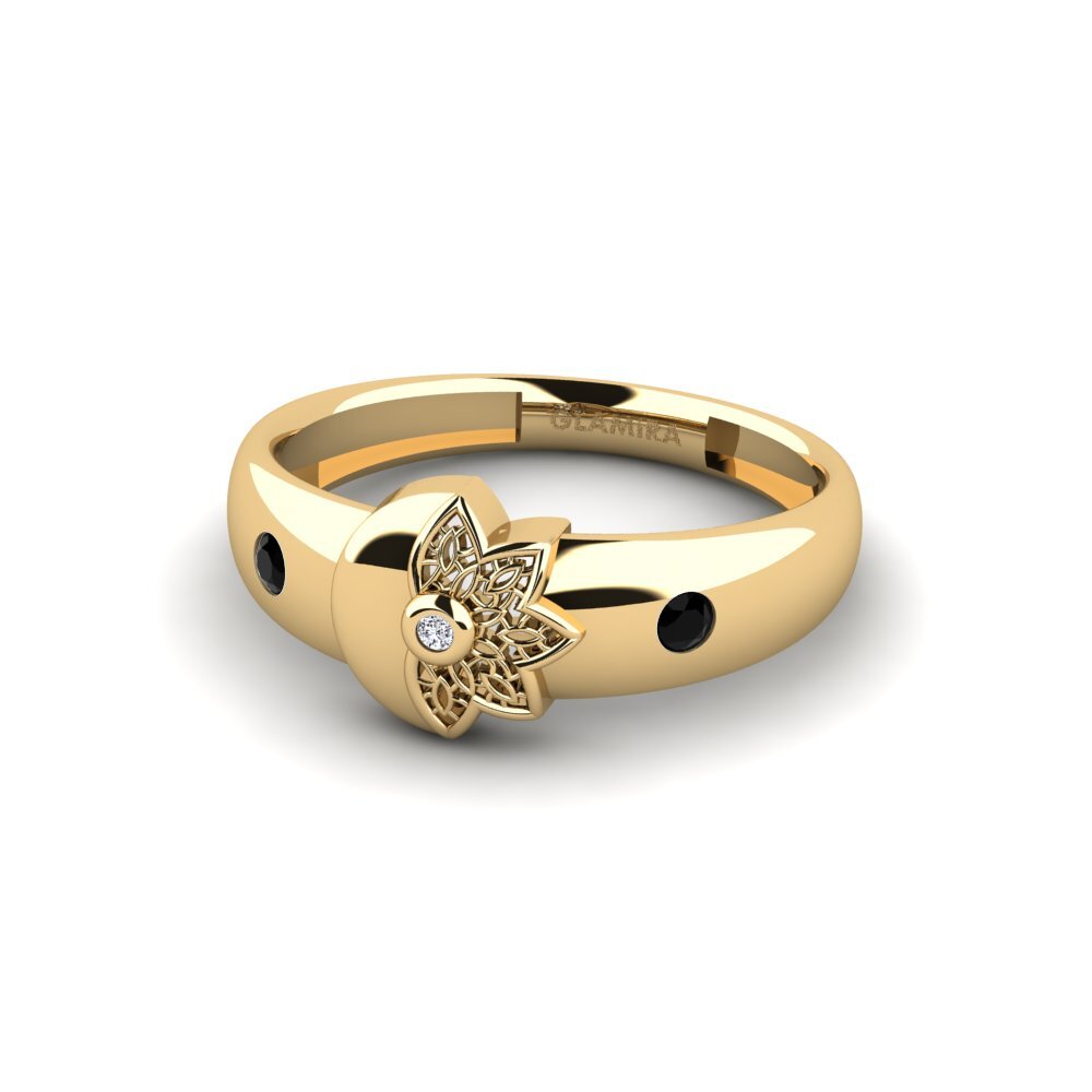 Zafiro negro Anillo Torsgatan