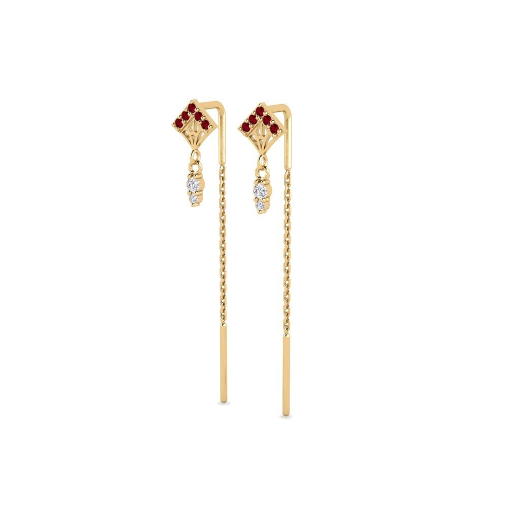 ruby-zirconia Women's ต่างหู Okta