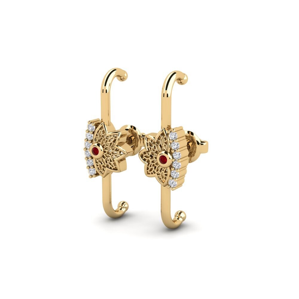 ruby-zirconia Women's ต่างหู Palmes