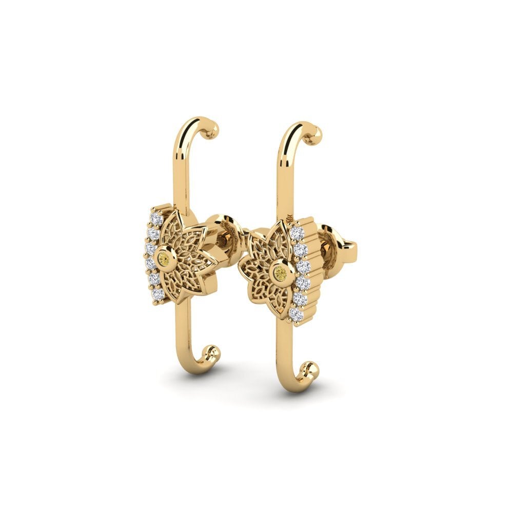 Yellow Diamond Women's Earring Palmes