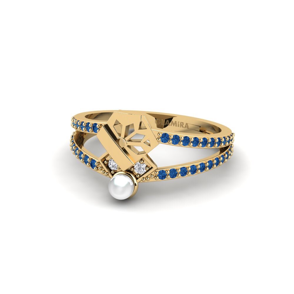 Dark Blue Zirconia Ring Putol