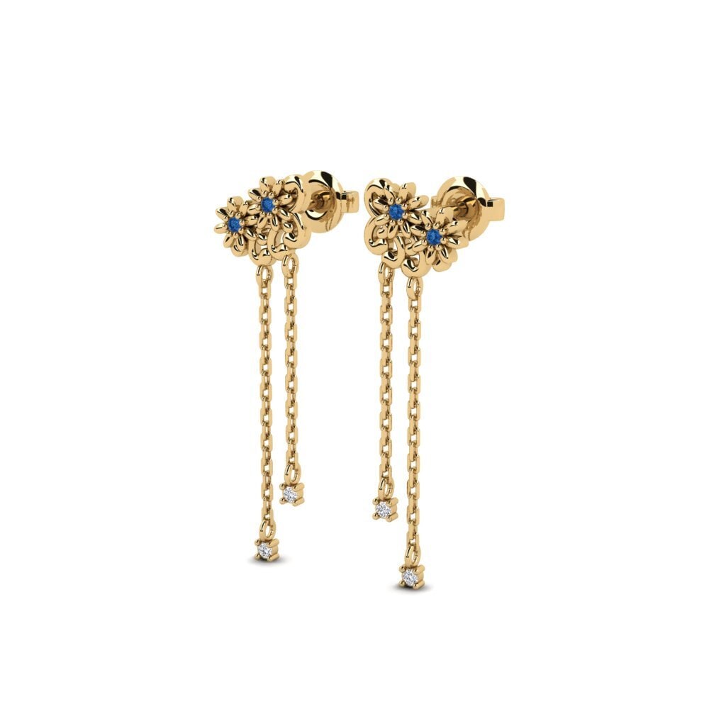 sapphire-zirconia Women's ต่างหู Ringvagen
