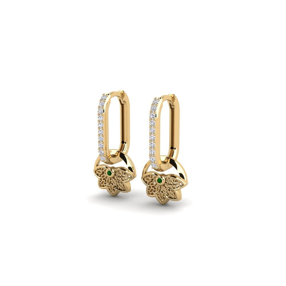 Green Zirconia Women's Earring Sibylle - B