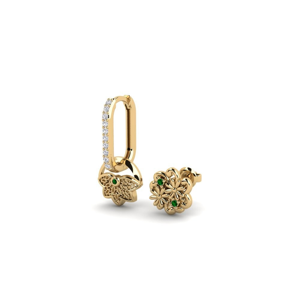 Zircônia Verde Brincos Feminino Sibylle - SET