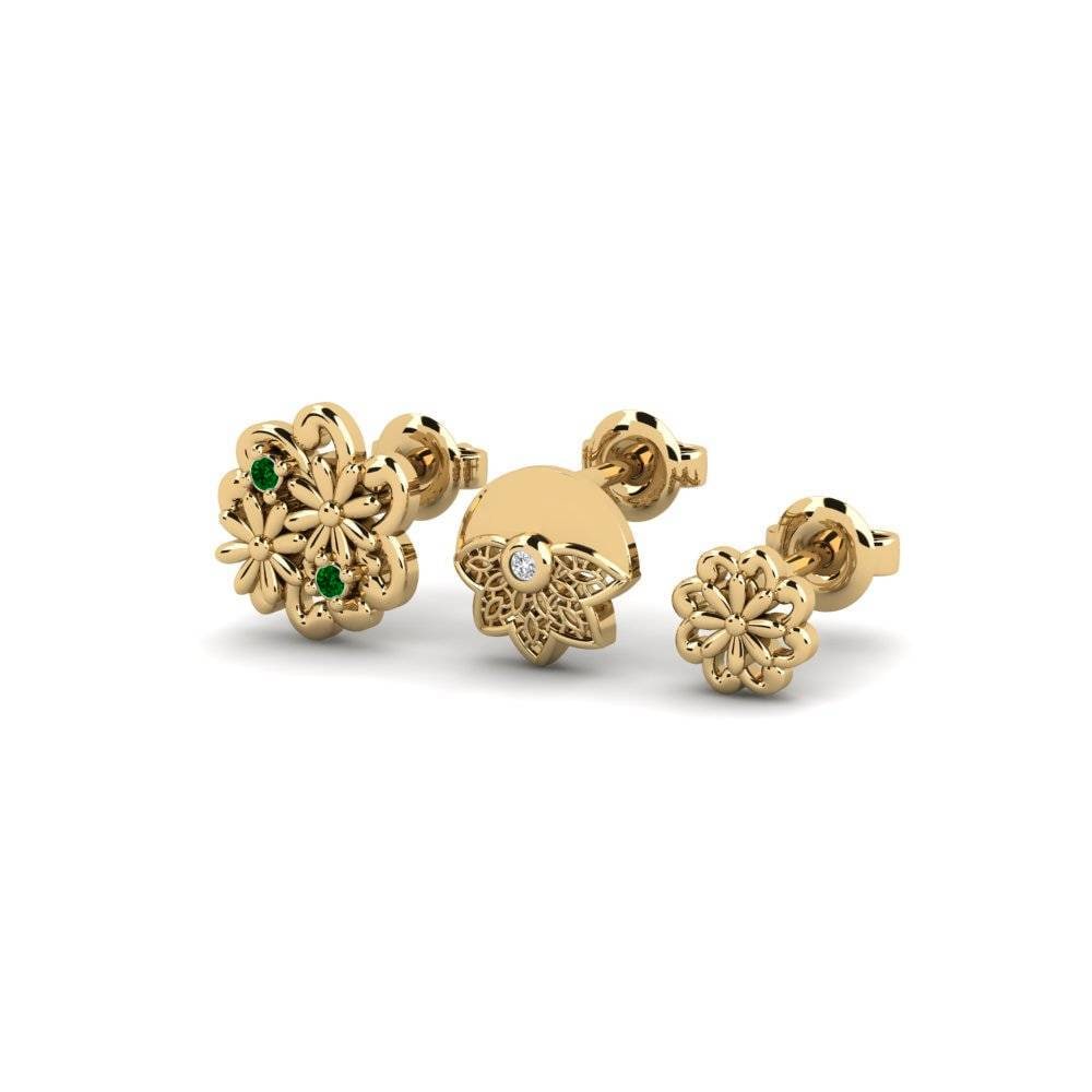 Zircônia Verde Brincos Feminino Skeppsbron - SET