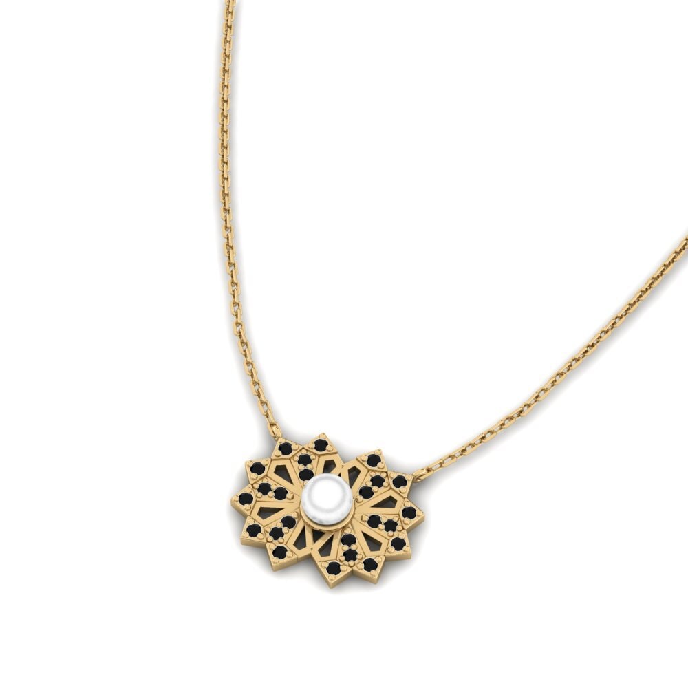 Black Diamond Women's Necklace Volterra