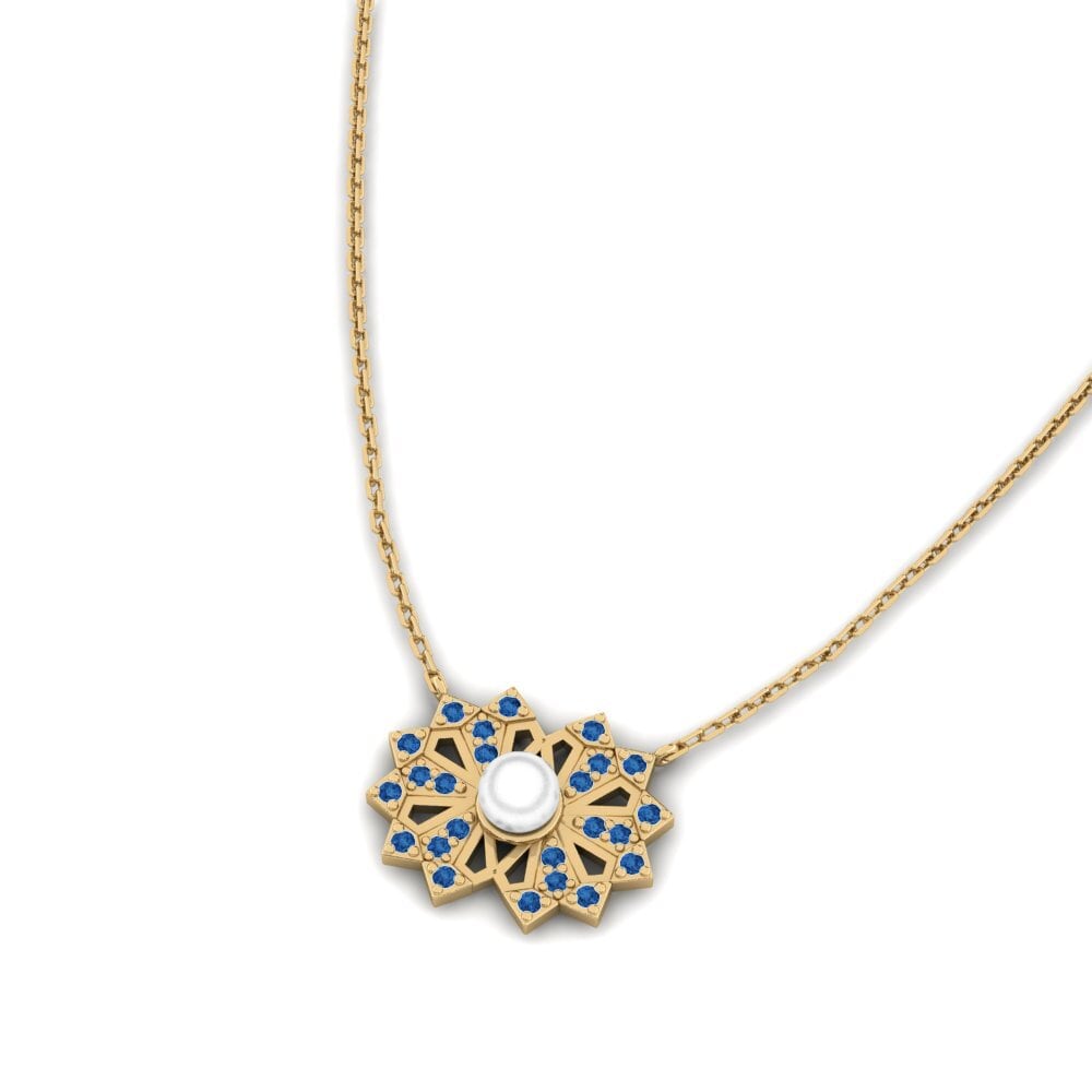 Dark Blue Zirconia Women's Necklace Volterra