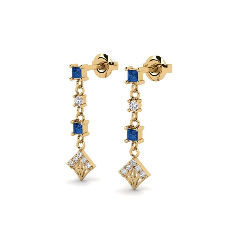 sapphire-zirconia Women's ต่างหู Yinye - A