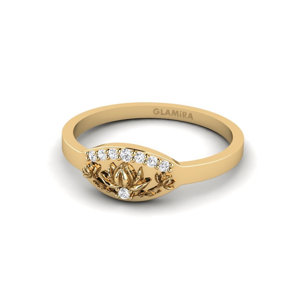 White sapphire Ring Altorelief