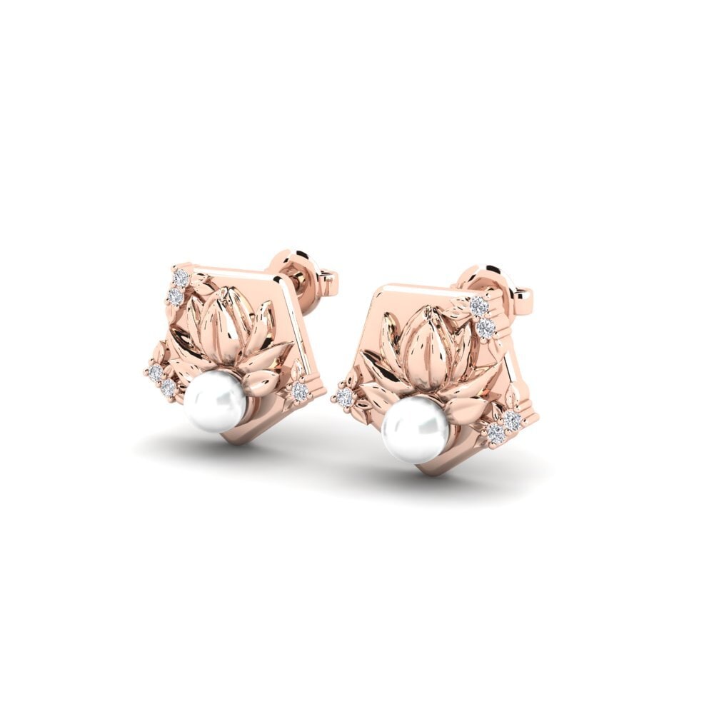 14k Oro Rosa Pendiente de mujer Arrebato