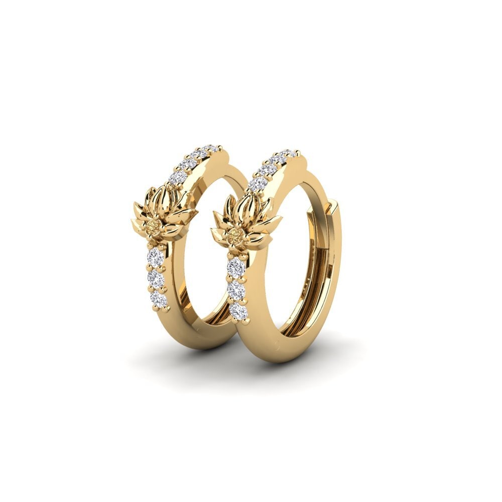 Brown Diamond Women's Earring Artifex
