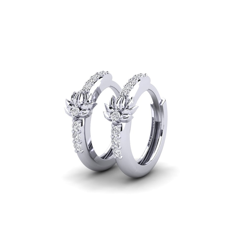 950 Palladium Damen ohrring Artifex