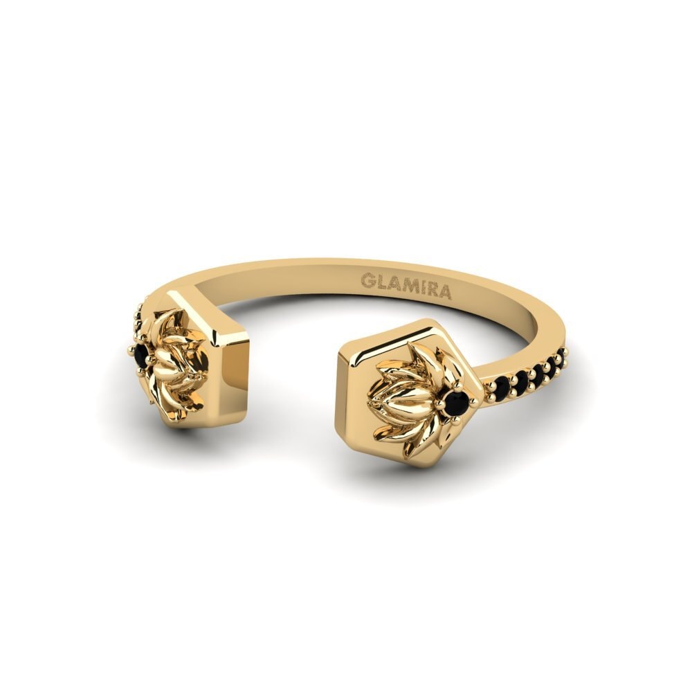 Zafiro negro Anillo Aterklang