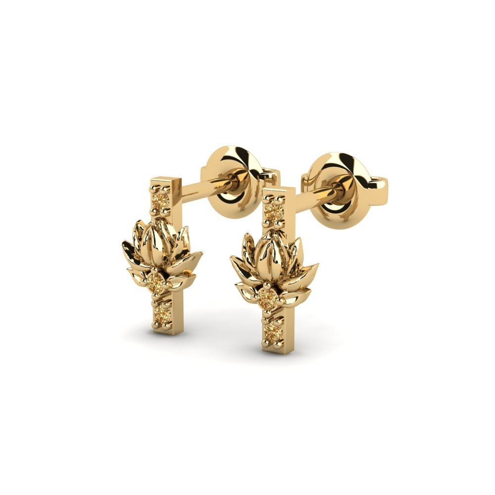 Brown Diamond Women's Earring Avskild