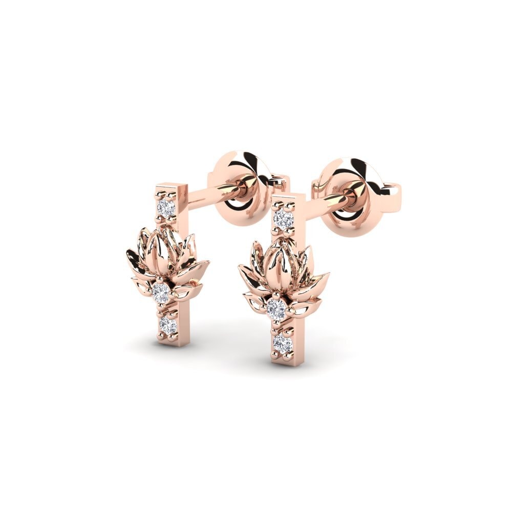 14k Oro Rosa Pendiente de mujer Avskild